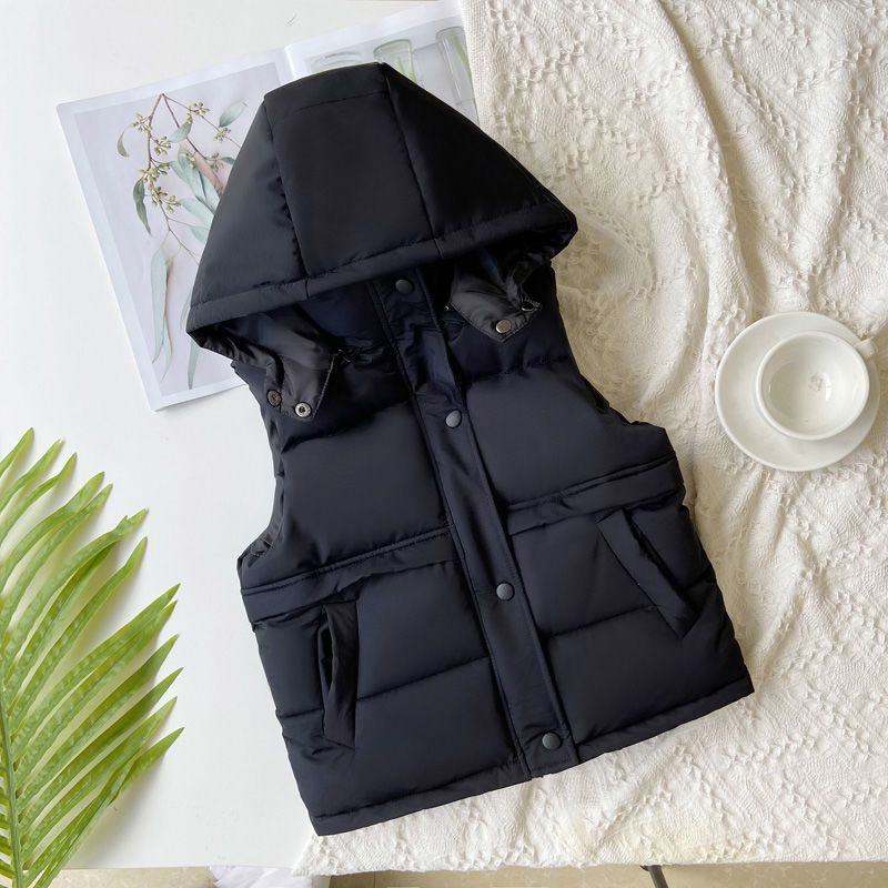 Gilet Autunno Inverno Giacca senza maniche bambini Vestiti Addensare Colletto alla coreana Gilet in cotone Ragazzi Ragazze Cappotto bambini 221109