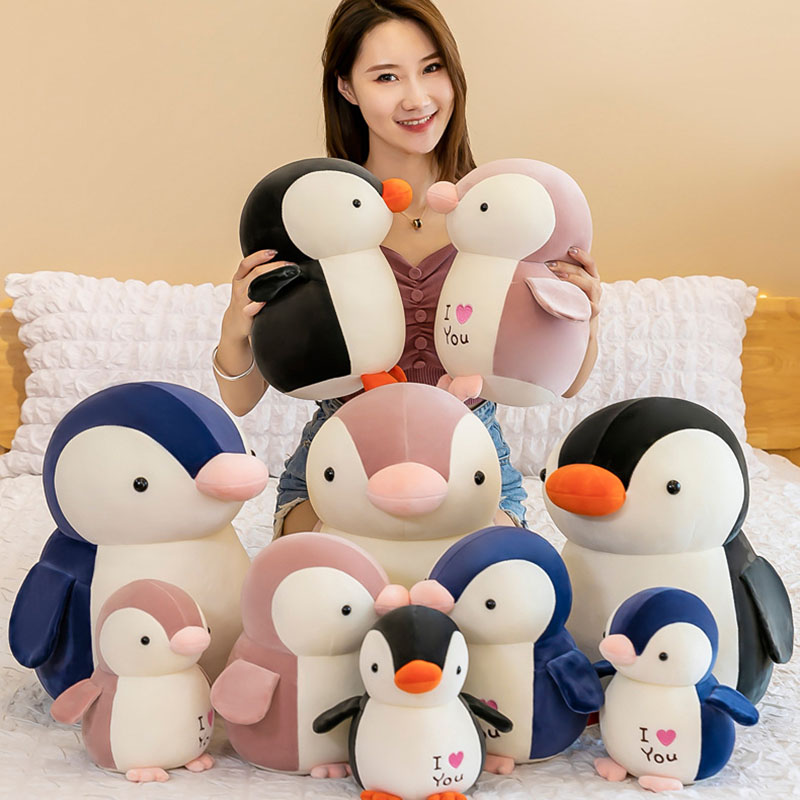 25/35/45cm Kawaii Huggable Soft Penguin Plush Toys for Children Tiffed Animals Doll Kids Toy Birthday Gift