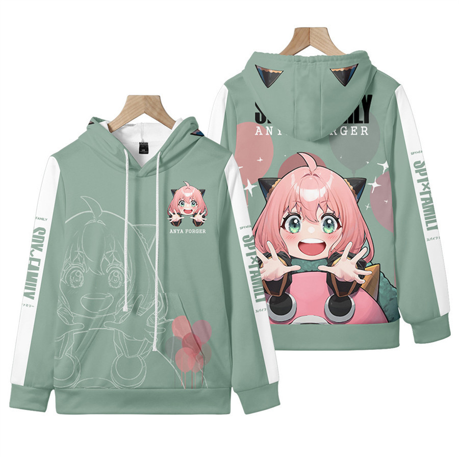 Sweats à capuche pour femmes Sweatshirts Japon Anime Spy x Famille Anya Forger Cosplay 3D TEENS GARSS GIRS CARTOON HARAJUKU HOODIE 221109