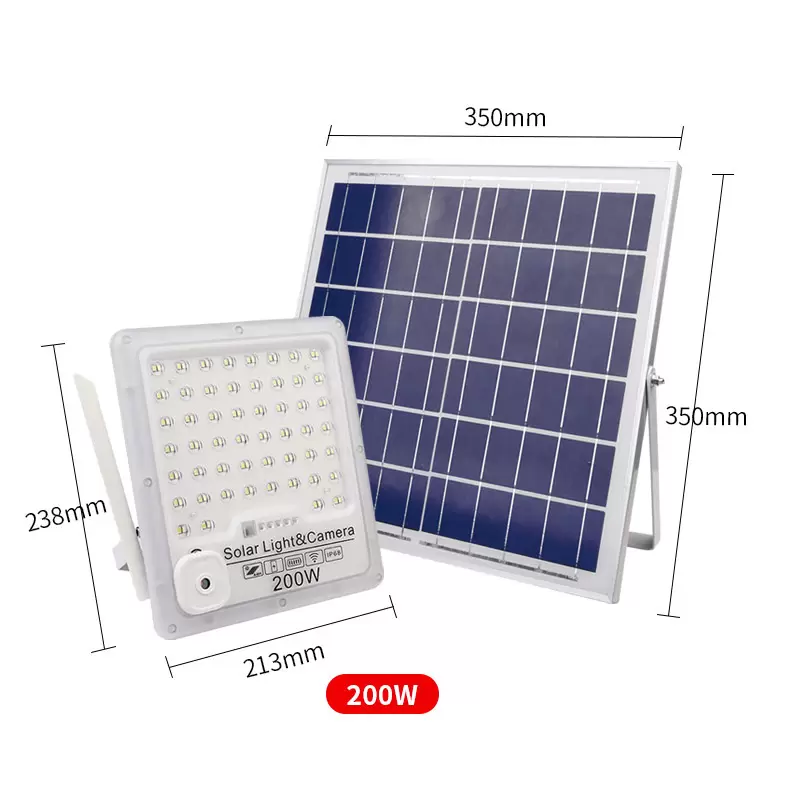 Solar Flood Lights Lamp met camera 32G TF -kaart 4G Wireless HD Solar Monitor Outdoor Courtyards Garden Huisgeluid WAARSCHUWING Beveiligingslampen