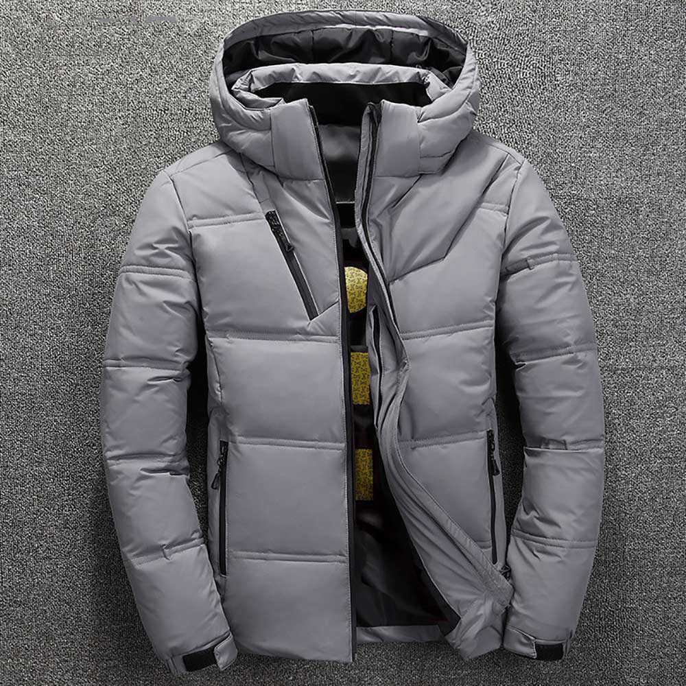 Piumino da uomo Parka Giacca da uomo Cappotto invernale caldo Casual Autunno Colletto alla coreana Puffer Cappello spesso Anatra bianca Parka Maschile WinterDown con cappuccio 221110