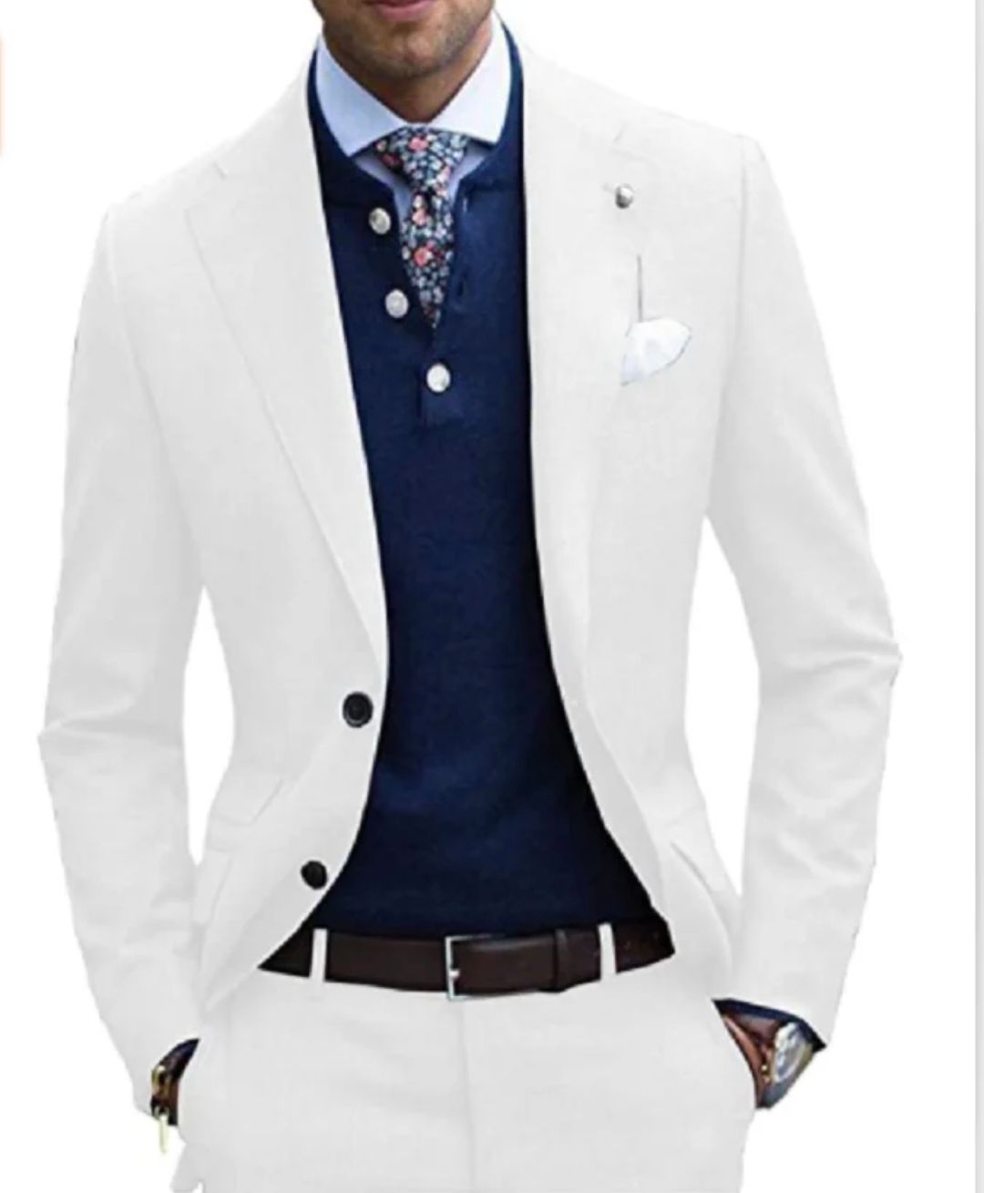 Fashionable Lavender Groom Tuxedos Men Wedding Dress Notch Lapel Men Blazer Prom Dinner/Darty Suit