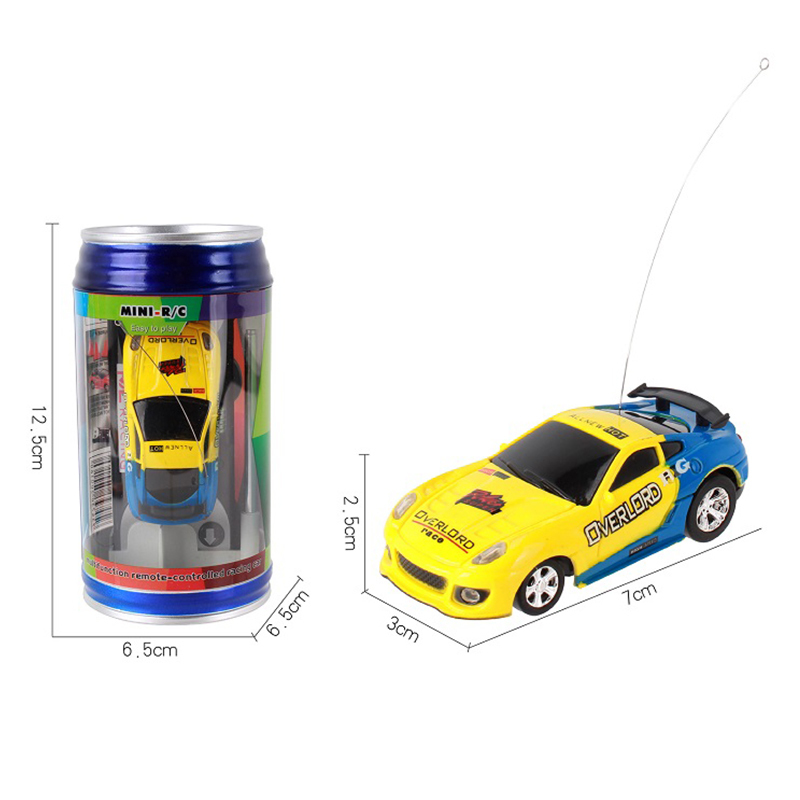 ElectricRC Car S Coke Can Mini Radio Remote Control Micro Racing 4 Frequences Toy for Kids Gifts Models 221109