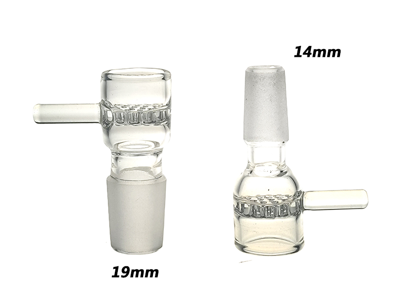 Acessórios de cachimbo de água de vidro Honeycomb howls para fumar bong e rig. 2 estilos para BO002