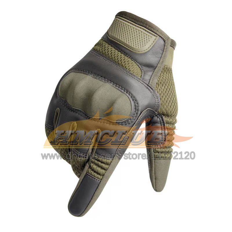 ST126 Guanti da moto in pelle touchscreen Motocross Tattico Moto Motocicletta Pit Biker Equipaggiamento protettivo da corsa Guanto da dito intero da uomo