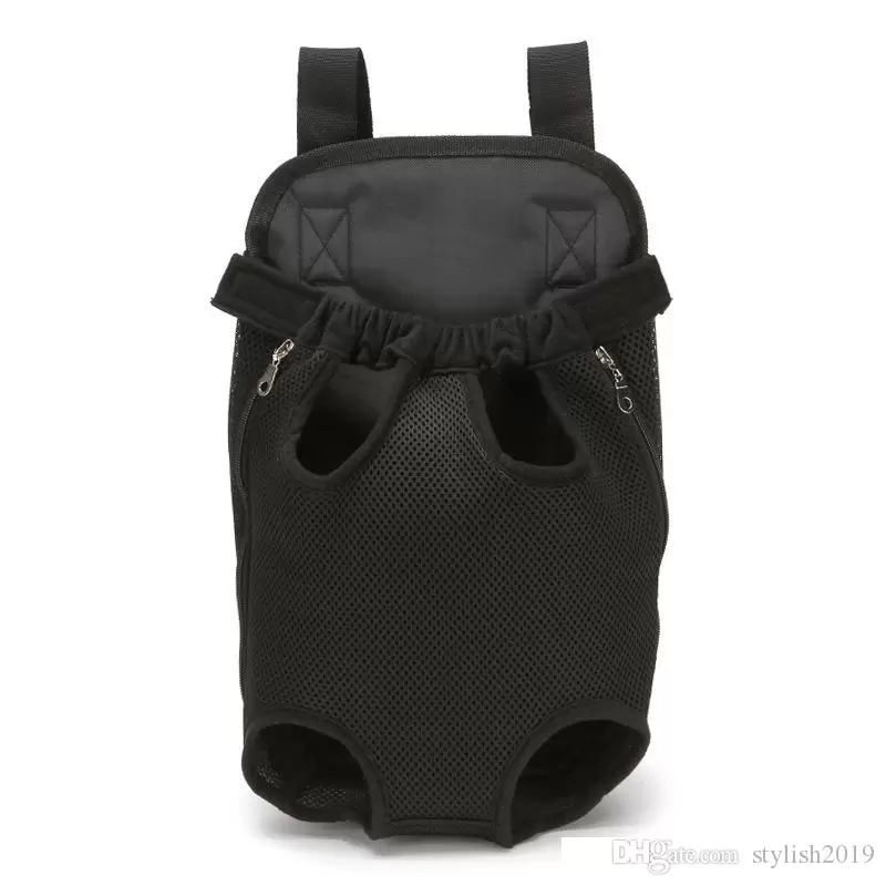 Tragbarer Hundeträger-Rucksack Outdoor-Reisen Haustiergurt Umhängetasche Vorderbeintasche Verstellbare Mesh-Hundegurtrucksäcke ST256