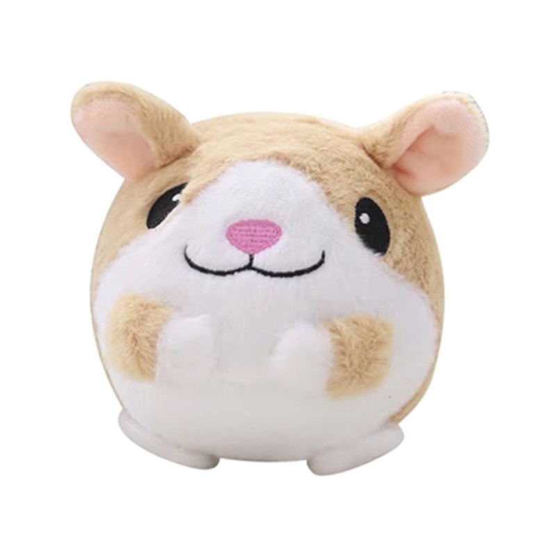 Poupées en peluche Pet rebondissant balle de saut dessin animé cochon chien poupée jouet USB électrique battant chanter jouets mignons pour enfants enfants 221109