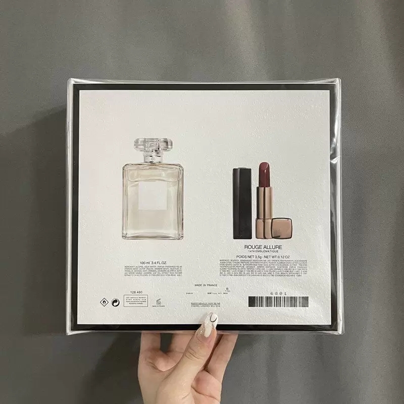 Diseñador 2 en de regalo de maquillaje NO5 L eau perfume 100ml 147 # lipsick 3.5g versión alta calidad envío rápido