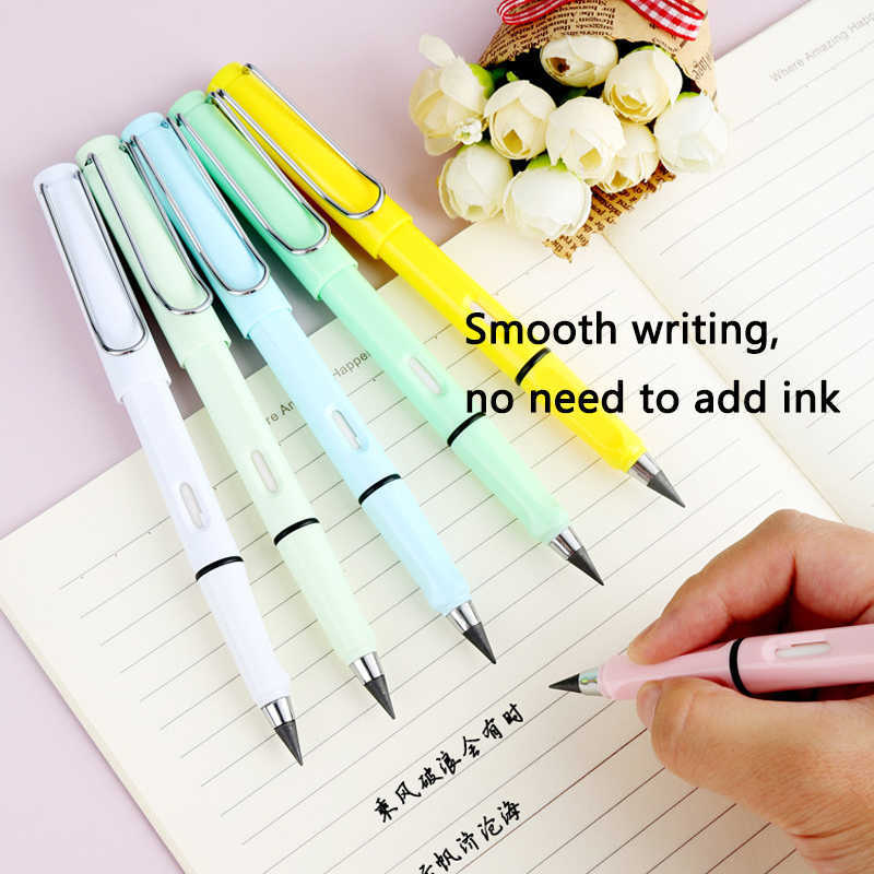 PCSSET Unlimited Eternal New Pencil No Ink Writing Magic For Art Sketch Stationery Kawaii Pen Supplies