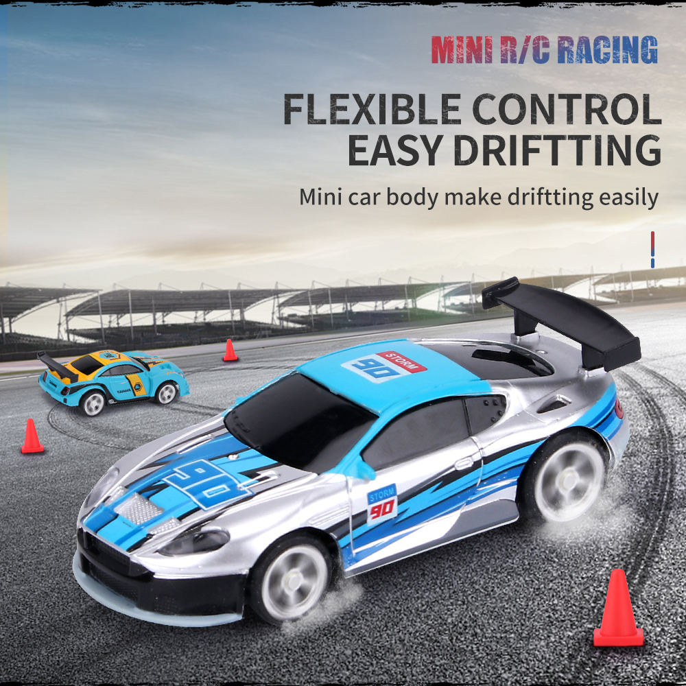 Electricrc CAR 2.4G Multiplayer 164 Mini RC Racing App Control USB Oplaad veel vriend spelen samen op afstand op afstand Racer cola kan speelgoed voertuig 221109