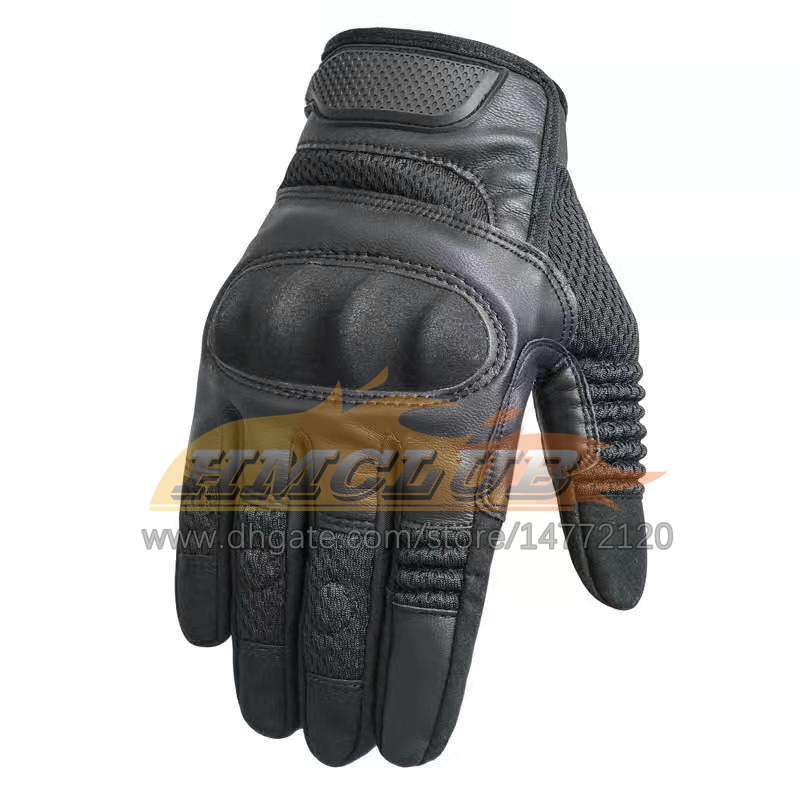 ST126 Guanti da moto in pelle touchscreen Motocross Tattico Moto Motocicletta Pit Biker Equipaggiamento protettivo da corsa Guanto da dito intero da uomo