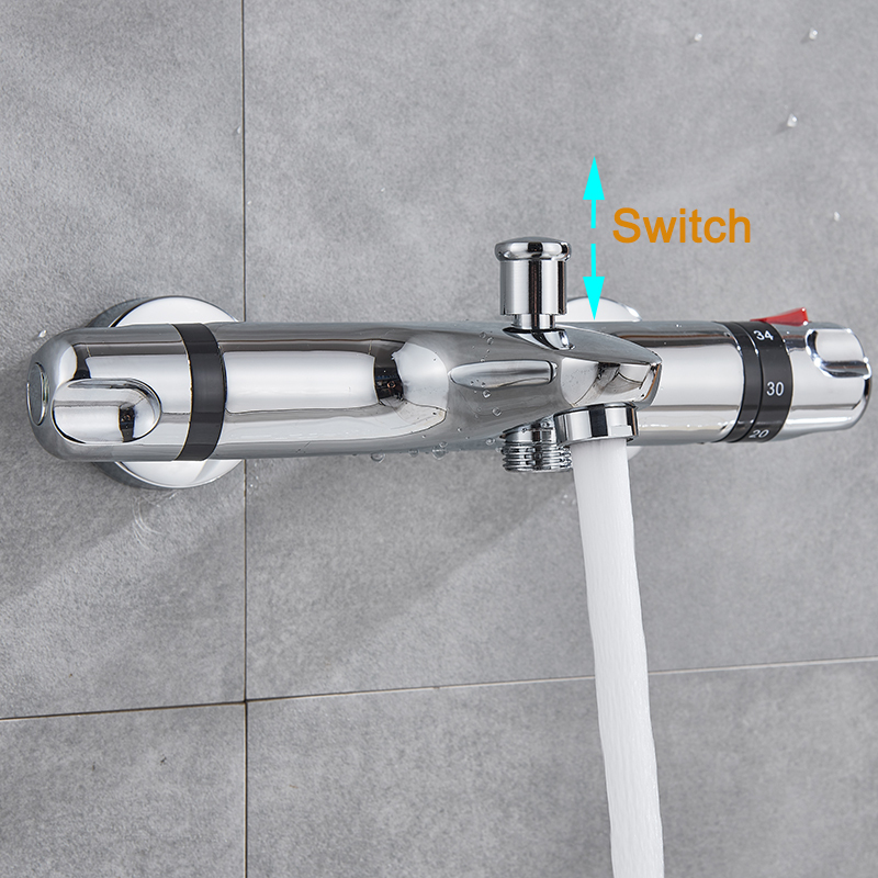 Andra kranar duschar ACCS termostatiskt blandning Badrumskombination Vatten Långt pip badkar 221109