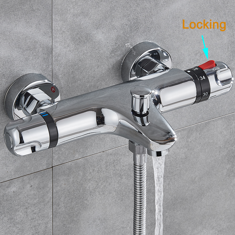 Other Faucets Showers Accs Thermostatic Mixing Bathroom Combination Water Long Spout Bathtub 221109