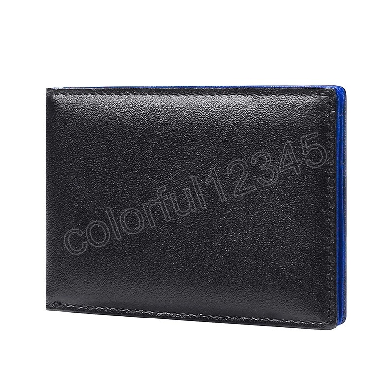 Portefeuille en cuir véritable pour hommes Anti-RFID Vol Scan Fashion Business Porte-monnaie Porte-cartes de grande capacité