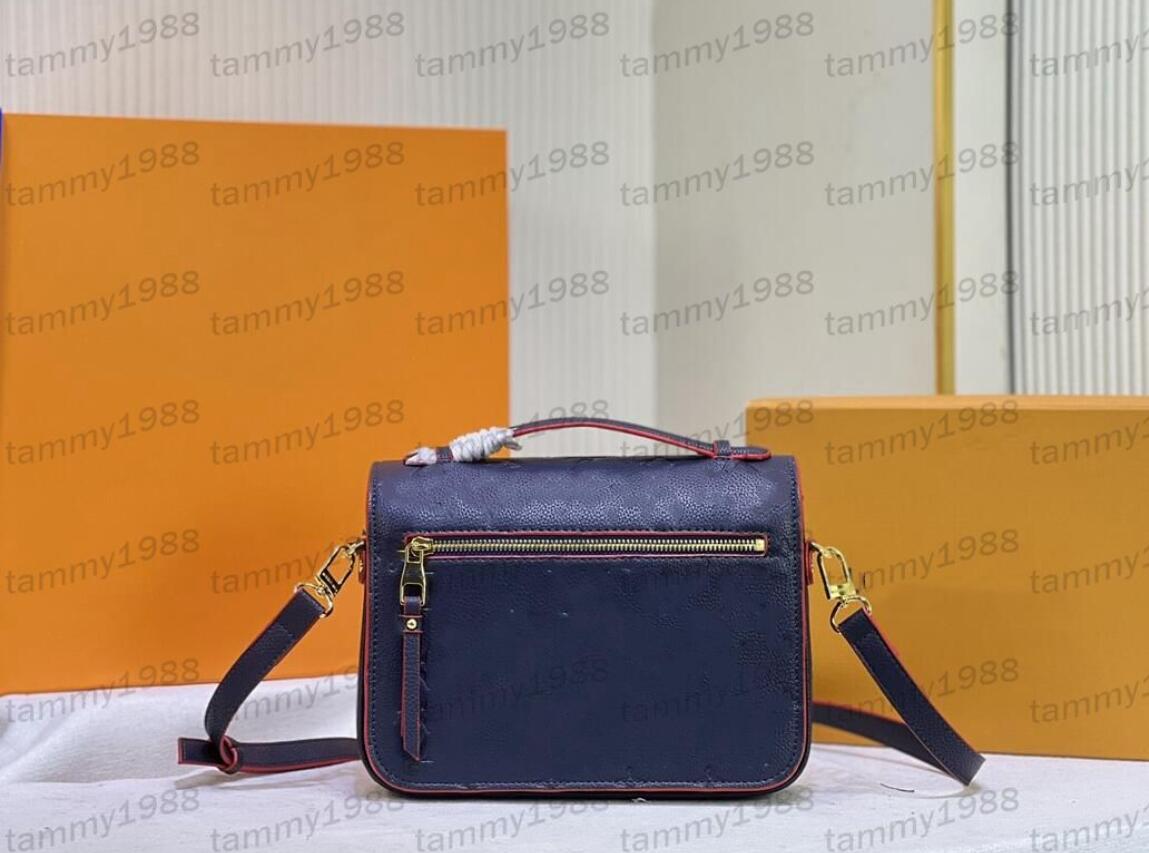 5A Classic Fashion Borse a tracolla Messenger Borsa da donna in vera pelle Borsa portamonete Borsa a tracolla floreale in rilievo Totes i 40780