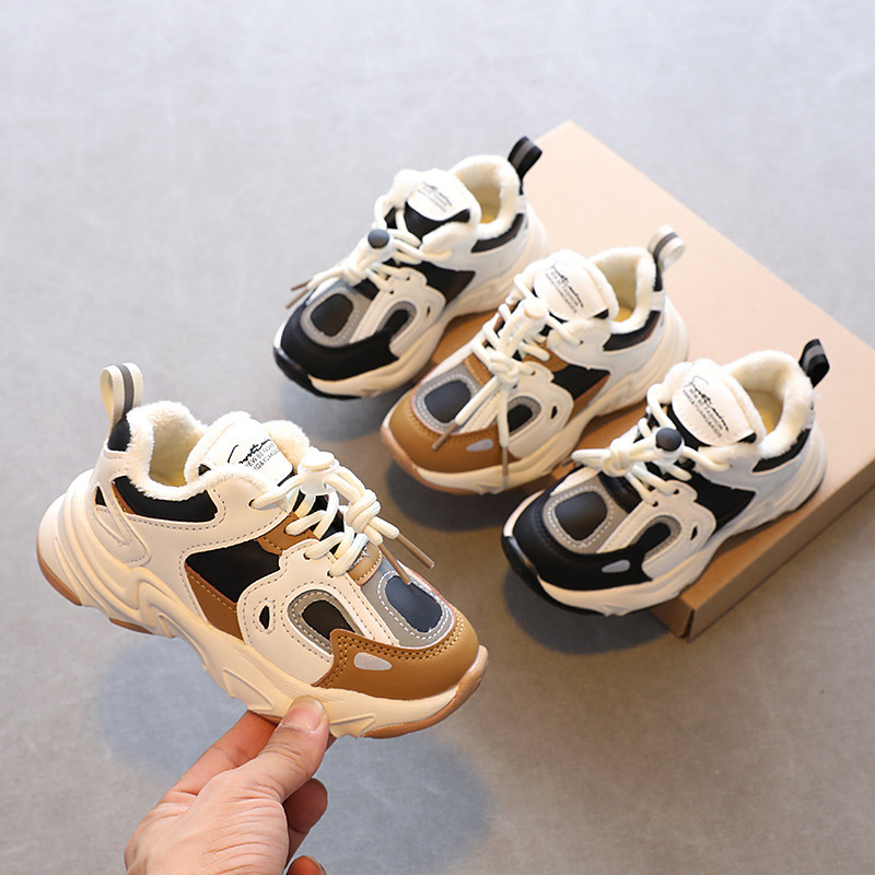 Baskets Hiver Enfants Sport Chaussures Mode Respirant Chaud Garçons Antidérapant Enfants Filles Courir 221109