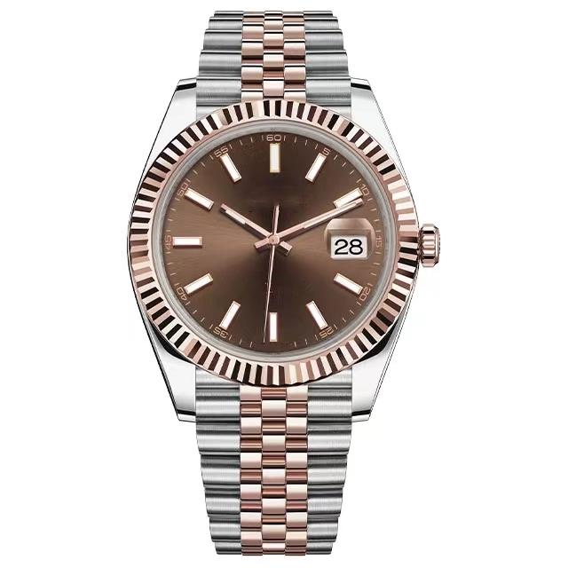 Reloj mecánico automático para hombre 2813 con lupa grande Datejust 41 mm de acero inoxidable con cierre sólido de zafiro Presidente para hombre Watche262B