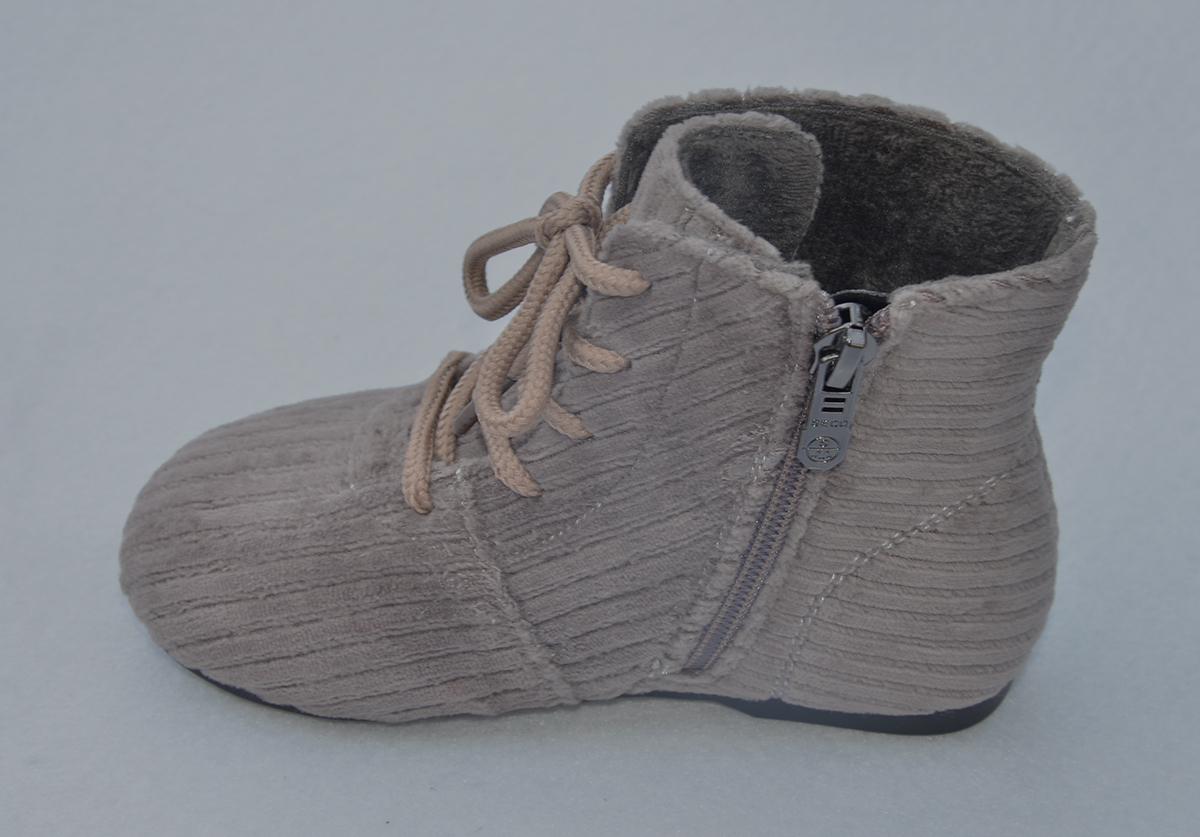 Stivali Ragazze Bambini Scarpe invernali Tessuto di velluto a coste Punta tonda Stringata Cerniera Bambini Nina Zapatos Chaussure SandQbaby Autunno 221109