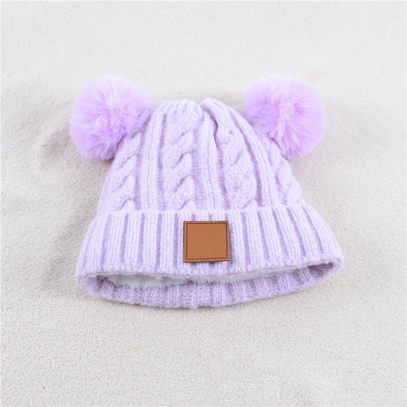 Carh Childres Kinitte Caps Outdoor Hats Kids Brushed Beanies Visor Cap Hats Winter Wool Warm Hat Woolen CasuareHeadGear