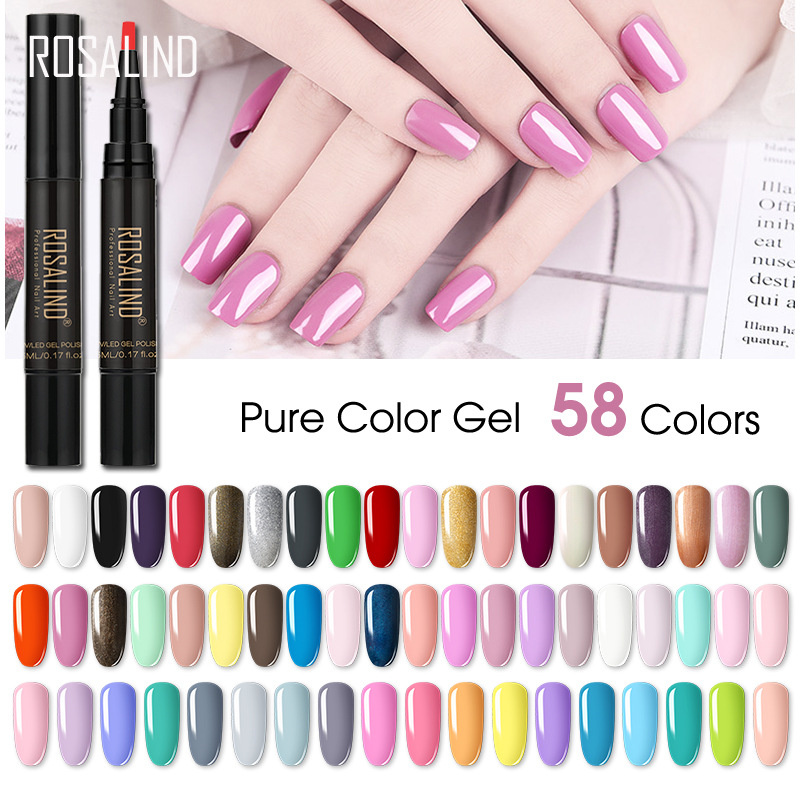 3 en 1 Étape Vernis À Ongles Stylo One Steps Vernis À Ongles Gel Facile À Utiliser UV Gels Peinture Colle Ongles Accessoires