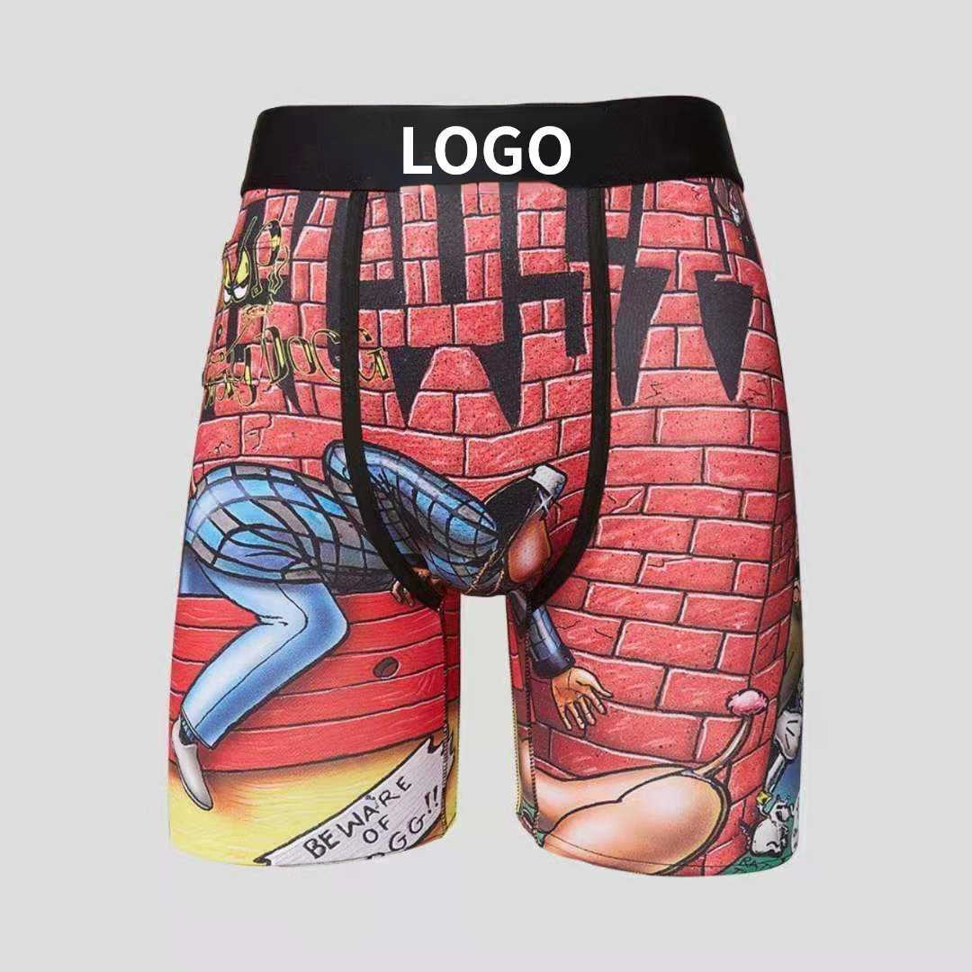 New Printed Men Underwear psds Soft Breathable Boxer Batch Comfort Underpants Stretch Fabric Wholesale Vendor Men Waistband Boxers BriefsMT8K