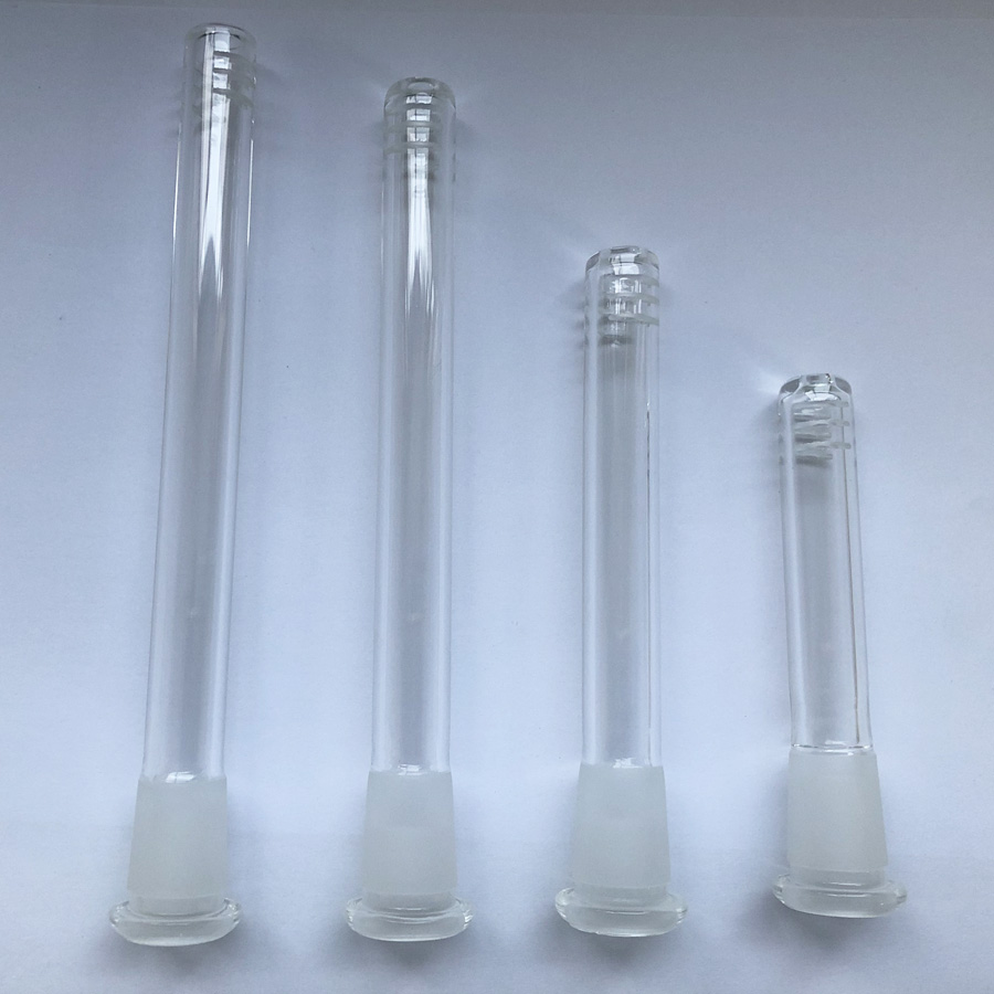 Smoking Accessory Hookahs 3inch-6inch 18mm male to 14mm female Glass downstem Diffuser tube stem Adapter Diffused Down Stem For Glass Beaker Bong Pipes