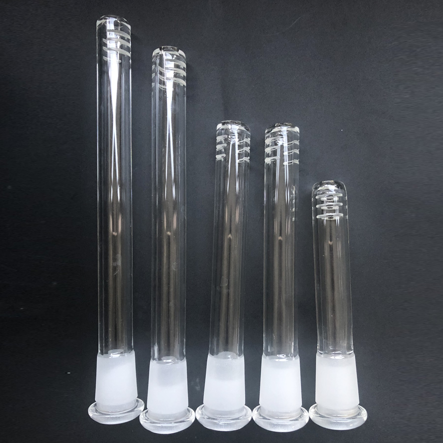 Raucherzubehör für Wasserpfeifen, 3 Zoll bis 6 Zoll, 18 mm Stecker auf 14 mm Buchse, Glas-Unterrohr, Diffusorrohr-Stiel-Adapter, diffuses Unterrohr für Glasbecher-Bong-Rohre