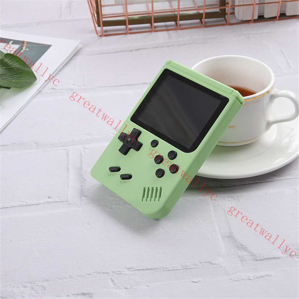 Portable Macaron Handheld Games Console Retro Video Game Player 500 in1 8 bits 30 pouces LCD coloré Cradle4784584