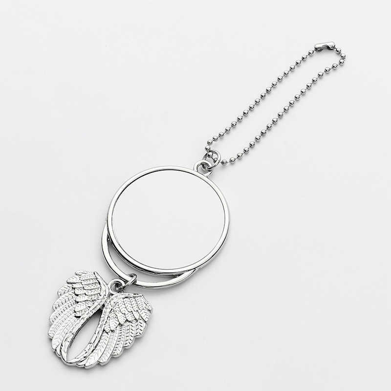 sublimation car ornament decorations angel wings shape blank hot transfer printing consumables supplies new style wholesales T889