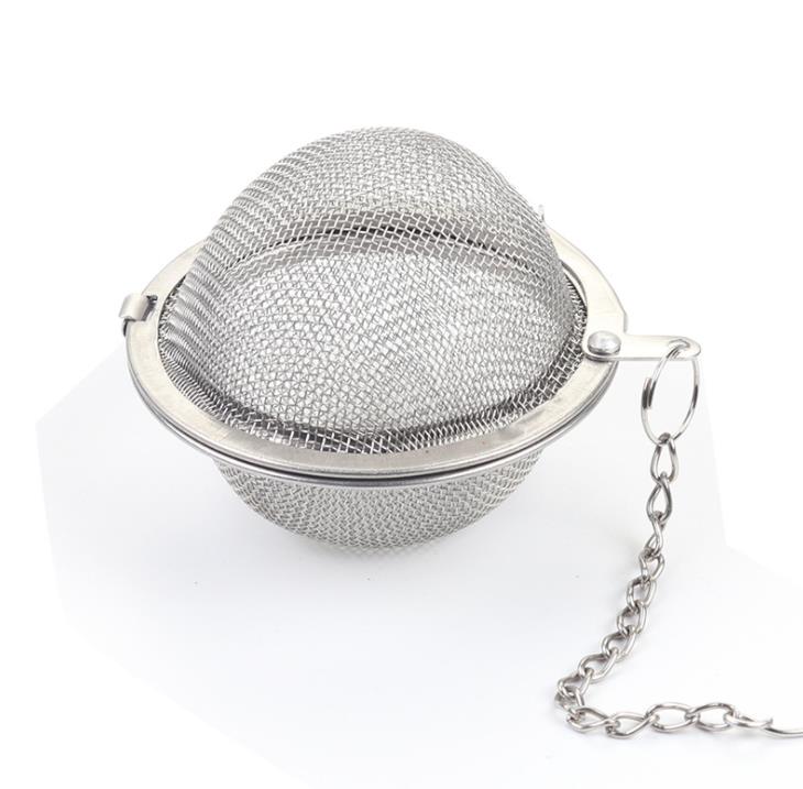 Stainless Steel Tea Tools Coffee Pot Infuser Sphere Locking Green Leaf Ball Strainer Mesh Strainers Filter SN150