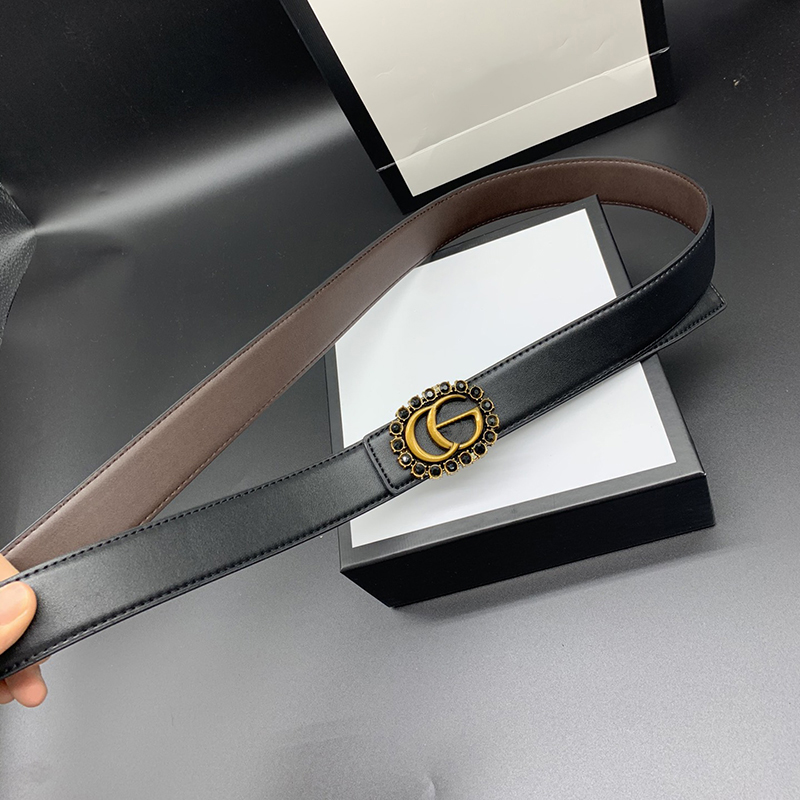 designer belt Luxurys belts Solid color for women men Simple and elegant Unique Pin needle Buckle Beltss Double-sided design Width 3.5 cm size 105-125cm fashion good