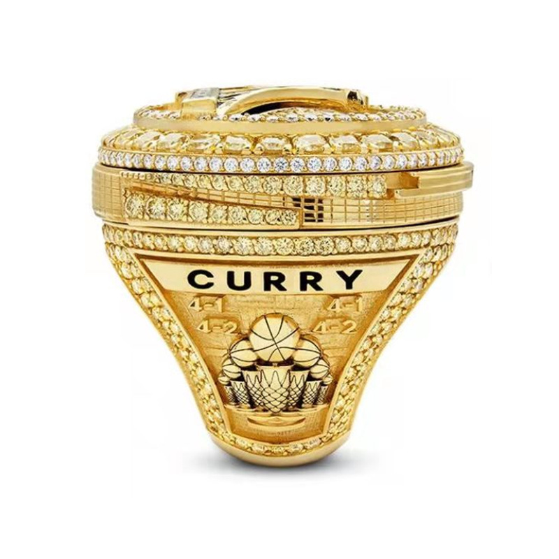 2022 Curry Basketball Warriors M Ring mit Holzschachtel Souvenir Männer Fan Geschenk Schmuck 7920374