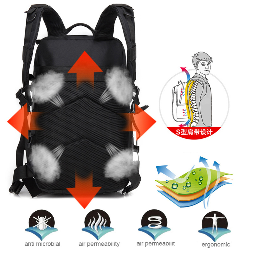 Backpacking Packs 30L40L50L Large Capacity Men Army Military Tactical