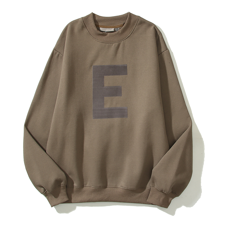 Erkek Hoodies Sis Ess Sweatshirt Moda Marka Sonbahar ve Kış artı kadife gevşek e Yuvarlak Boyun