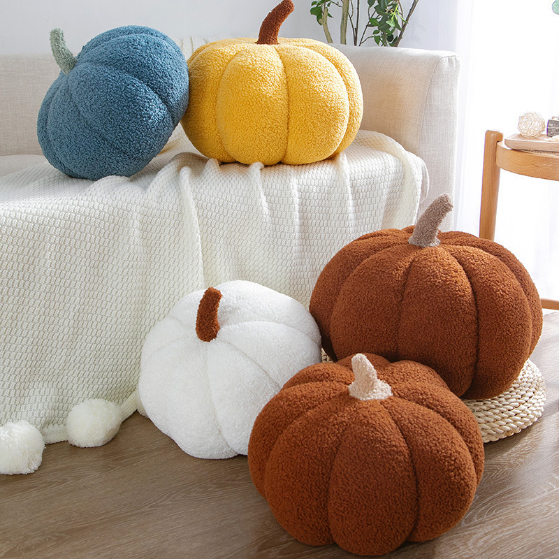 Bambole di peluche 20 cm farcito zucca cuscino giocattolo colorato realistico bambola di frutta e verdura decorazioni feste di Halloween regali bambini 221109