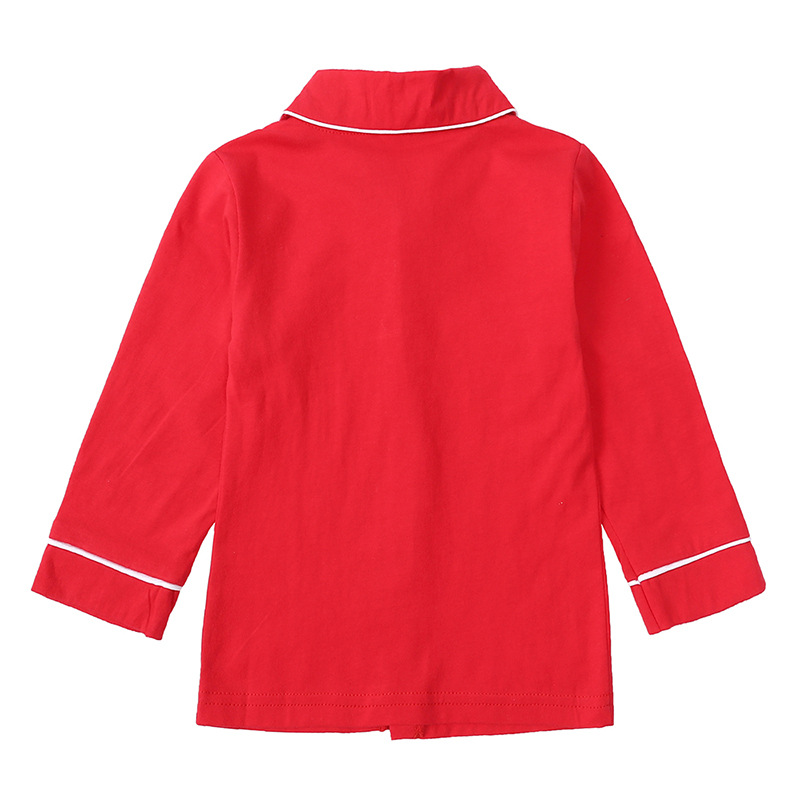 Pigiama bambini di nuovo stile natalizio Primavera e autunno Completo cardigan bambini in cotone a maniche lunghe ragazzi e ragazze