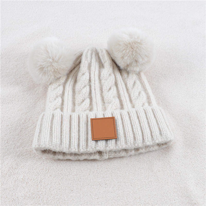 Carh Childres Kinitte Caps Outdoor Hats Kids Brushed Beanies Visor Cap Hats Winter Wool Warm Hat Woolen CasuareHeadGear