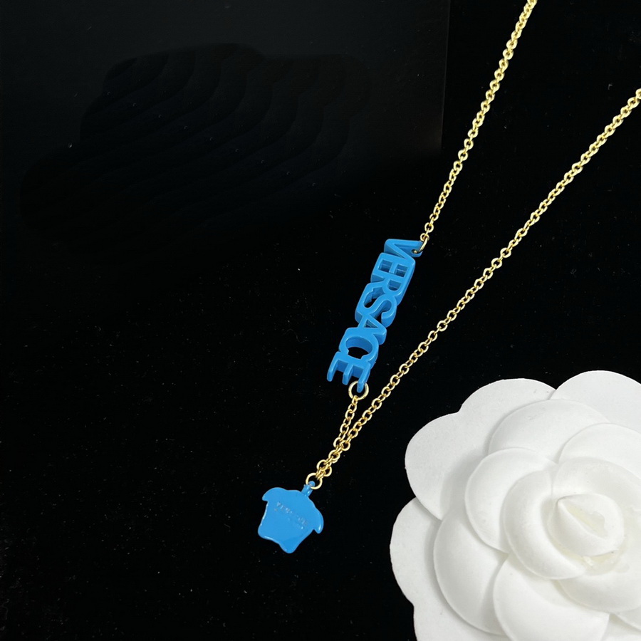 Mode basilisk medusa kleurrijke letters hangers dames armband ketting oorbel sets messing kleur email platen dames designer sieraden ve-810