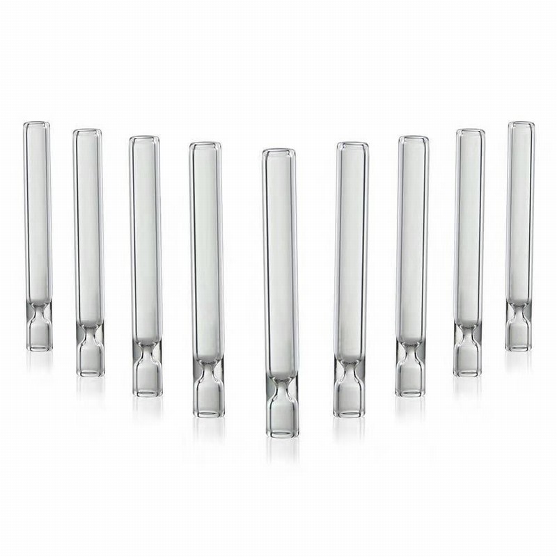 Pyrex Glass One Hitter Pipe vleermuis Rookaccessoires 4 inch kleurrijke heldere stoomroller handpijp olie brander filters buis nagel tips bong