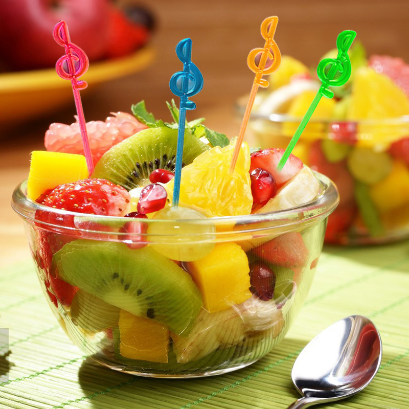Mini Food Forks Children Snack Cake Dessert Food Fruit Picks Lunch Bento Accessories Party Decor