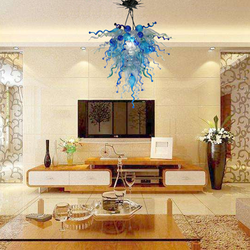 Murano Style Lamps Multi Color Hand Glass Glass Chandelier AC 110V 240V LED LED Fixtures Fancy Chihuly Style Shandeliers LR772