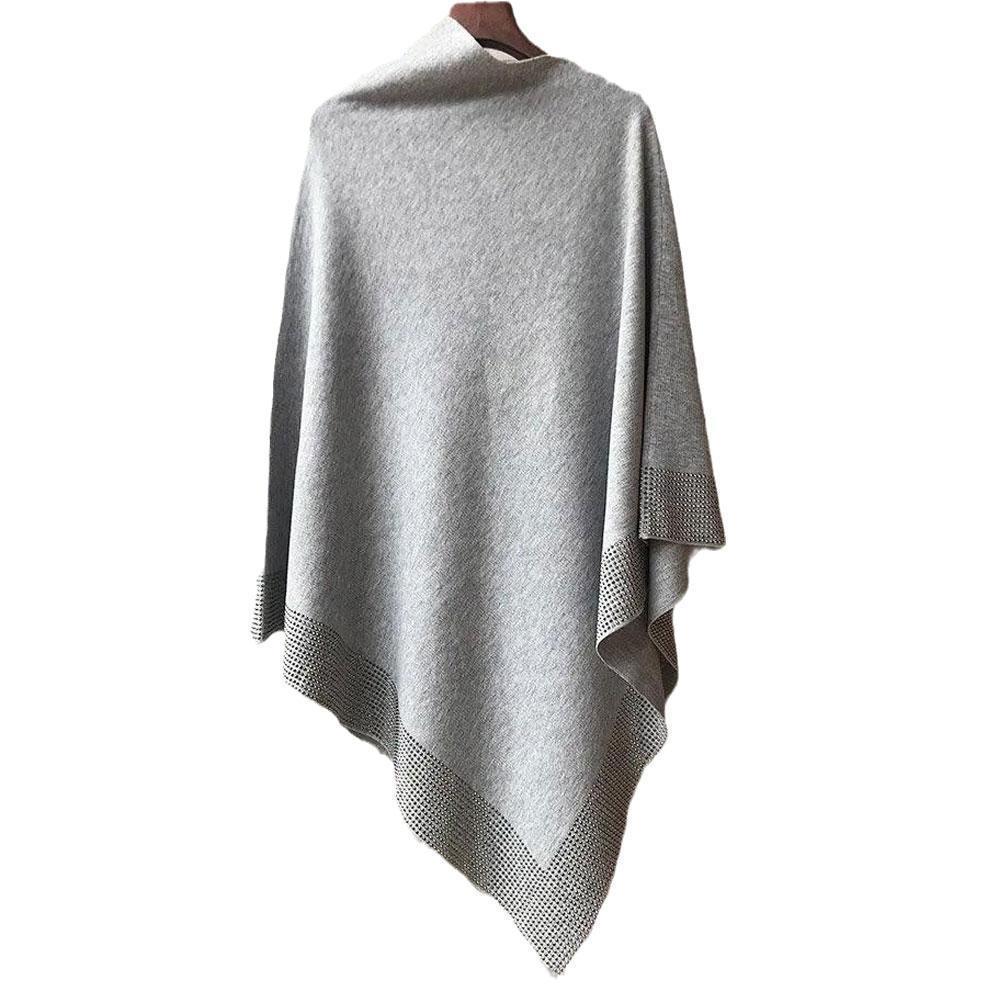 Châles Mode Tricoté Châle Batwing CapeCloak Lâche Doux Femme Poncho Cape Pull Pull Manteau 221110