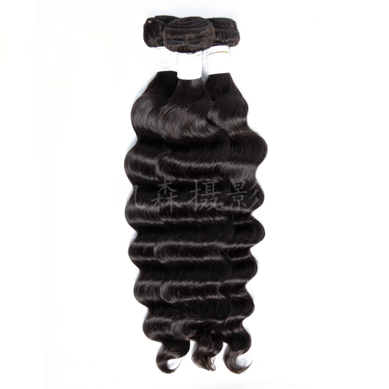 Loose Deep 4 Bundles Brazilian Human Hair Peruvian Indian Raw Virgin Double Wefts Natural Color 10-30inch