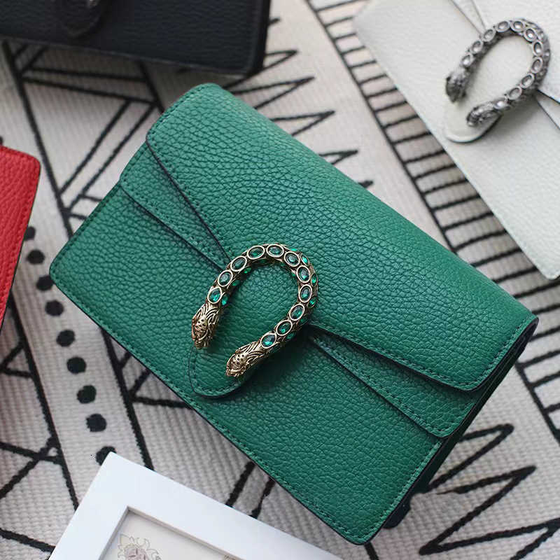 Evening s g Family Damen 2022 Neue Messenger Leder Dionysian Chain Achselhöhle Advanced Tongue Winter Green Bag