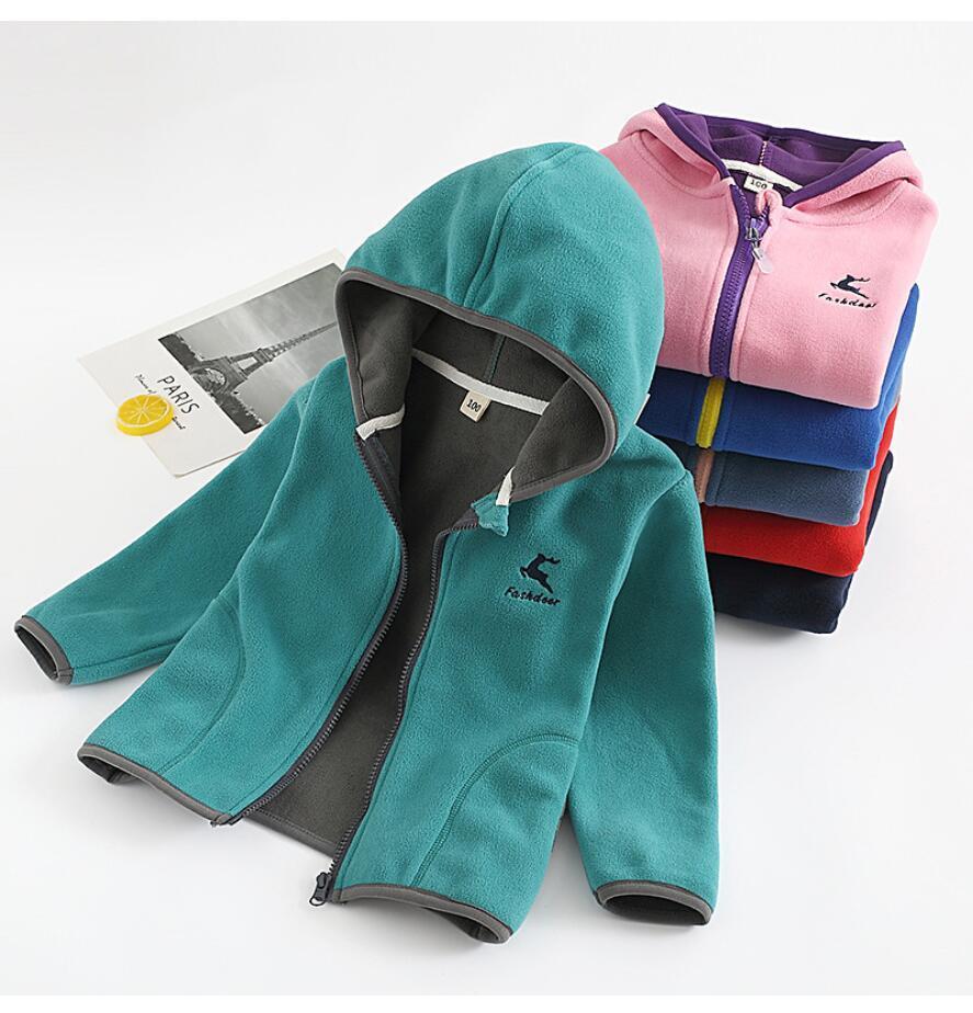 Clothing Sets Children's Polar Fleece Hoodie Jacket Autumn Girl Long Sleeve Warm Boy Suit 2-10 Years Old Boys Clothes Sweater Top Pants 221110