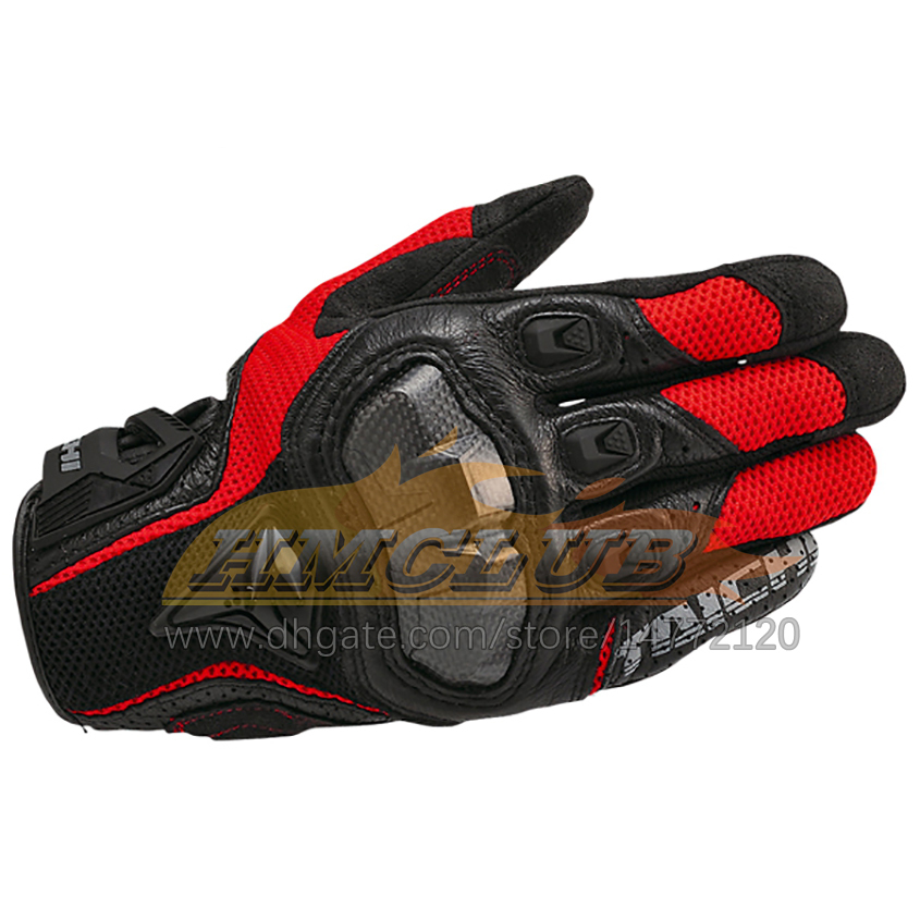 ST39 Atmungsfreie Leder -Motorradhandschuhe Rennhandschuh Männer Motocross Handschuhe Guantes Moto Motocyklowe