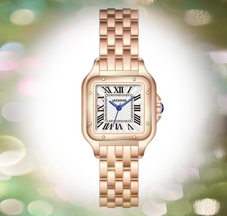 Женские часы премиум-класса с квадратным римским циферблатом, красивые кварцевые часы, светящиеся, щедрые, из нержавеющей стали, Lady busine339q
