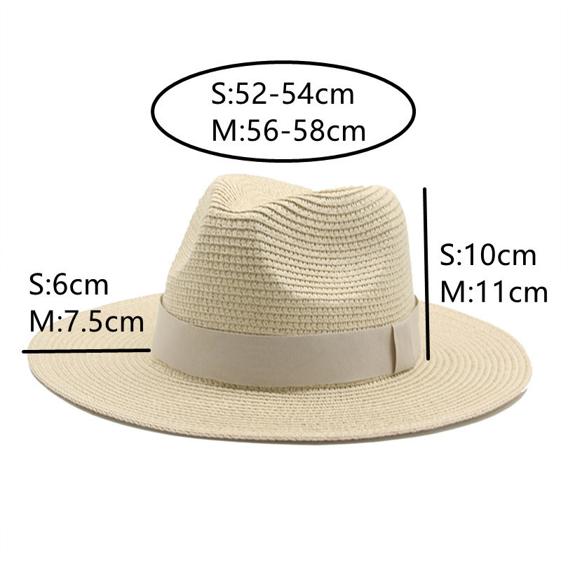 Cappelli a tesa larga Secchio le donne Fascia il sole Nastro Uomo Paglia Estate Panama Formale Festa all'aperto Picnic Sombreros De Mujer 221110