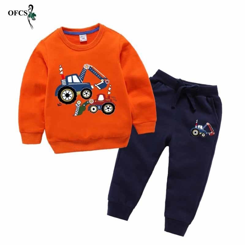 Vêtements Ensembles Mode Enfants Costume Garçons Fille Costumes De Bande Dessinée Bébé Pulls En Tricot Hoodies Pantalon Sets Printemps Toddler Coton Survêtements 221110