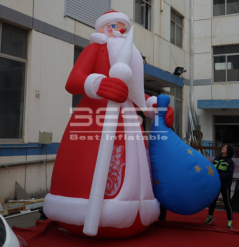 Festival de Natal decorativo Decorativo Papai Noel Influente Bag Shopping Shopping Blower Up Old Man